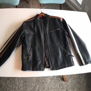 Faux Leather Moto Jacket